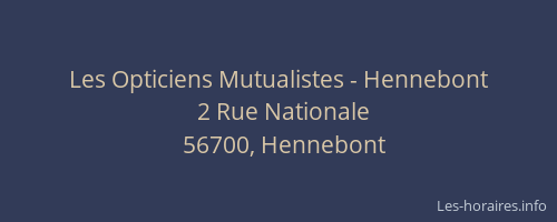 Les Opticiens Mutualistes - Hennebont