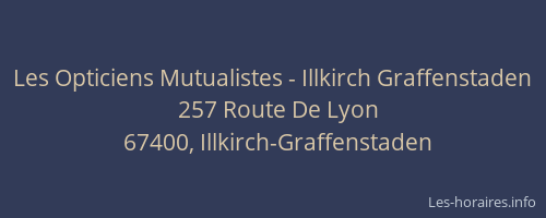 Les Opticiens Mutualistes - Illkirch Graffenstaden
