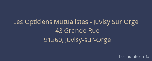 Les Opticiens Mutualistes - Juvisy Sur Orge