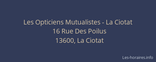 Les Opticiens Mutualistes - La Ciotat