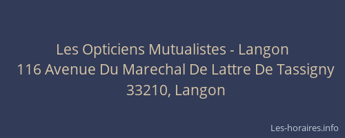 Les Opticiens Mutualistes - Langon