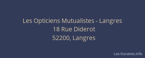 Les Opticiens Mutualistes - Langres