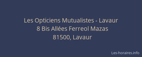 Les Opticiens Mutualistes - Lavaur