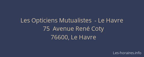 Les Opticiens Mutualistes  - Le Havre