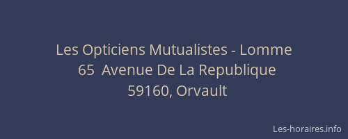 Les Opticiens Mutualistes - Lomme