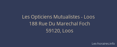 Les Opticiens Mutualistes - Loos
