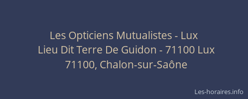 Les Opticiens Mutualistes - Lux