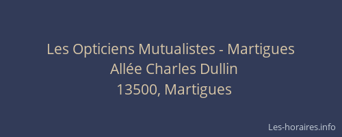 Les Opticiens Mutualistes - Martigues