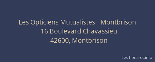Les Opticiens Mutualistes - Montbrison