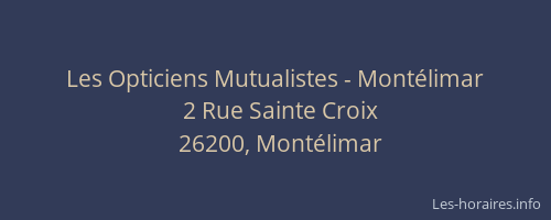 Les Opticiens Mutualistes - Montélimar
