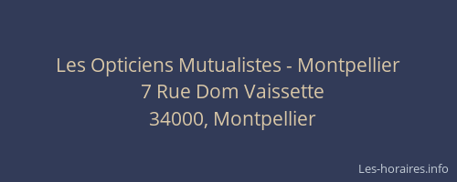 Les Opticiens Mutualistes - Montpellier