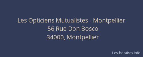 Les Opticiens Mutualistes - Montpellier