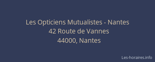 Les Opticiens Mutualistes - Nantes