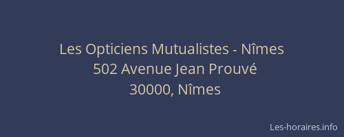 Les Opticiens Mutualistes - Nîmes