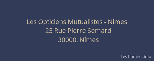 Les Opticiens Mutualistes - Nîmes