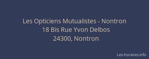 Les Opticiens Mutualistes - Nontron