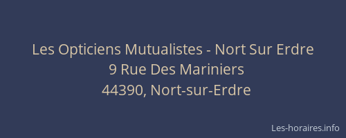 Les Opticiens Mutualistes - Nort Sur Erdre