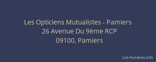 Les Opticiens Mutualistes - Pamiers