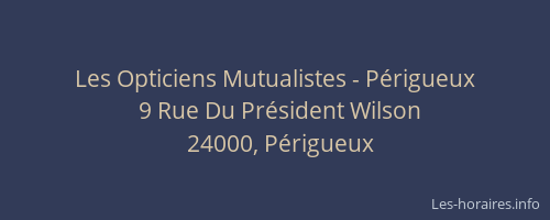 Les Opticiens Mutualistes - Périgueux