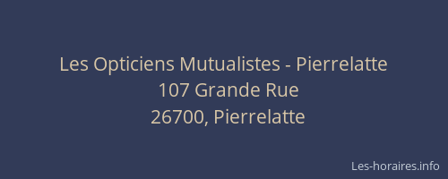 Les Opticiens Mutualistes - Pierrelatte