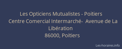 Les Opticiens Mutualistes - Poitiers