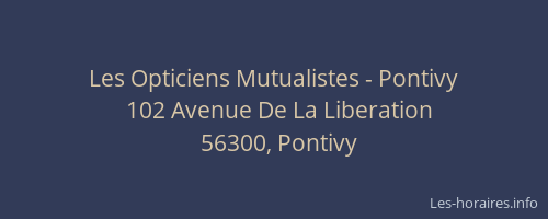Les Opticiens Mutualistes - Pontivy