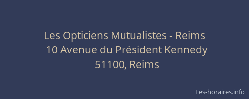 Les Opticiens Mutualistes - Reims