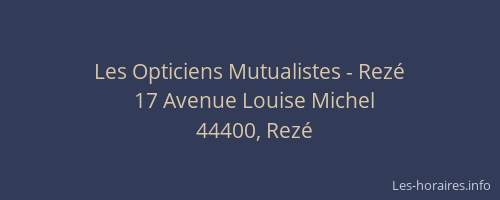Les Opticiens Mutualistes - Rezé
