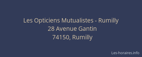 Les Opticiens Mutualistes - Rumilly