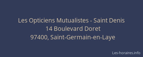 Les Opticiens Mutualistes - Saint Denis