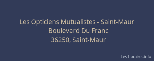 Les Opticiens Mutualistes - Saint-Maur