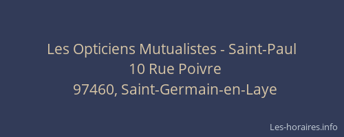 Les Opticiens Mutualistes - Saint-Paul
