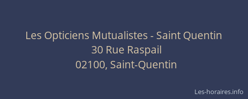 Les Opticiens Mutualistes - Saint Quentin