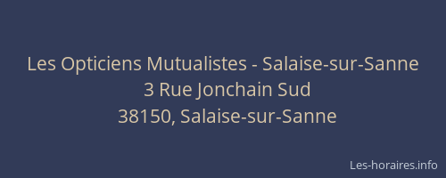 Les Opticiens Mutualistes - Salaise-sur-Sanne
