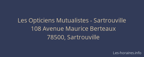 Les Opticiens Mutualistes - Sartrouville