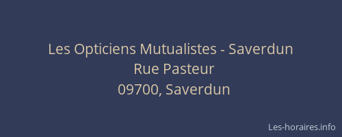 Les Opticiens Mutualistes - Saverdun