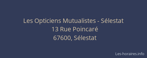 Les Opticiens Mutualistes - Sélestat