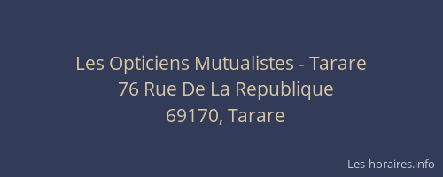 Les Opticiens Mutualistes - Tarare