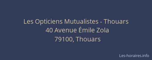 Les Opticiens Mutualistes - Thouars