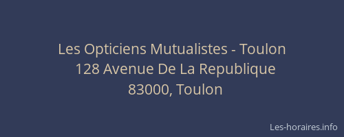 Les Opticiens Mutualistes - Toulon