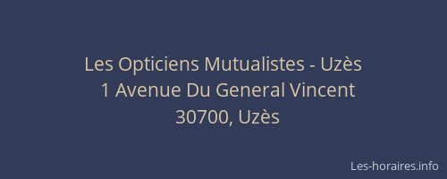 Les Opticiens Mutualistes - Uzès