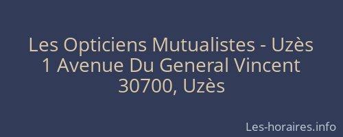 Les Opticiens Mutualistes - Uzès