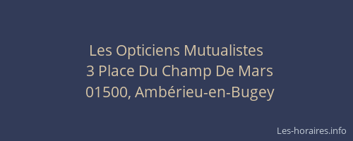 Les Opticiens Mutualistes