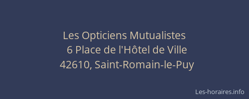 Les Opticiens Mutualistes