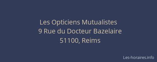 Les Opticiens Mutualistes