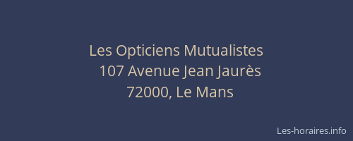 Les Opticiens Mutualistes