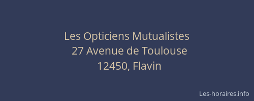 Les Opticiens Mutualistes