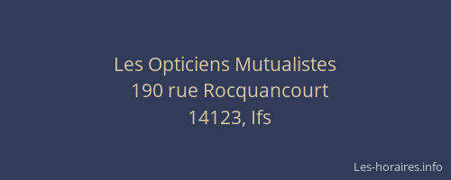 Les Opticiens Mutualistes