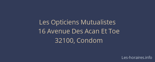 Les Opticiens Mutualistes
