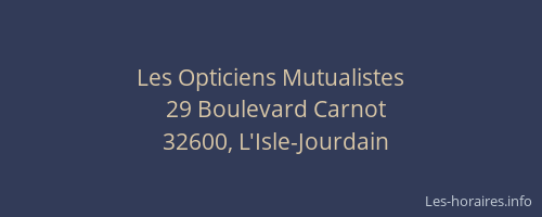 Les Opticiens Mutualistes